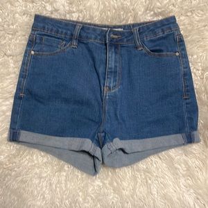 Papaya jean shorts
